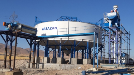 تیکنر (THICKENER) – نمای کلی دستگاه در معدن